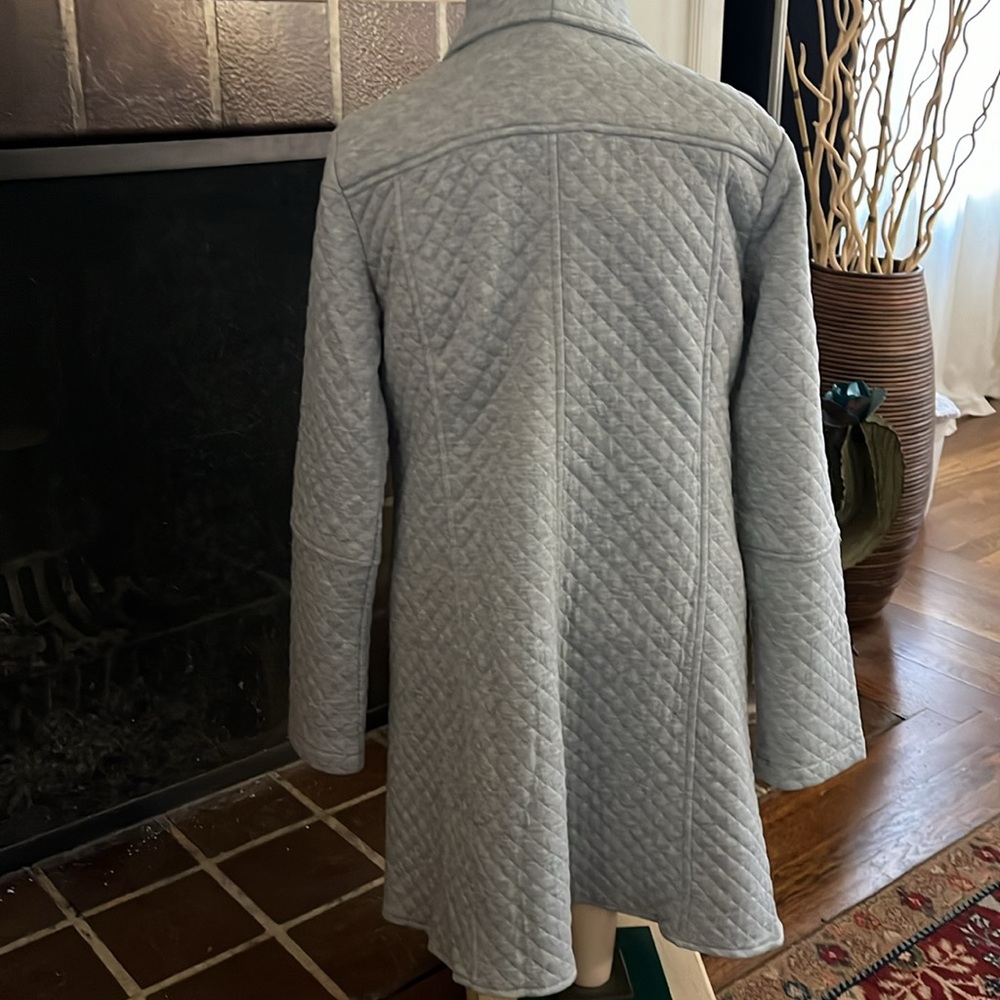 Nwt Hem& Thread Quilt Pattern Open Front Car Coat - image 3
